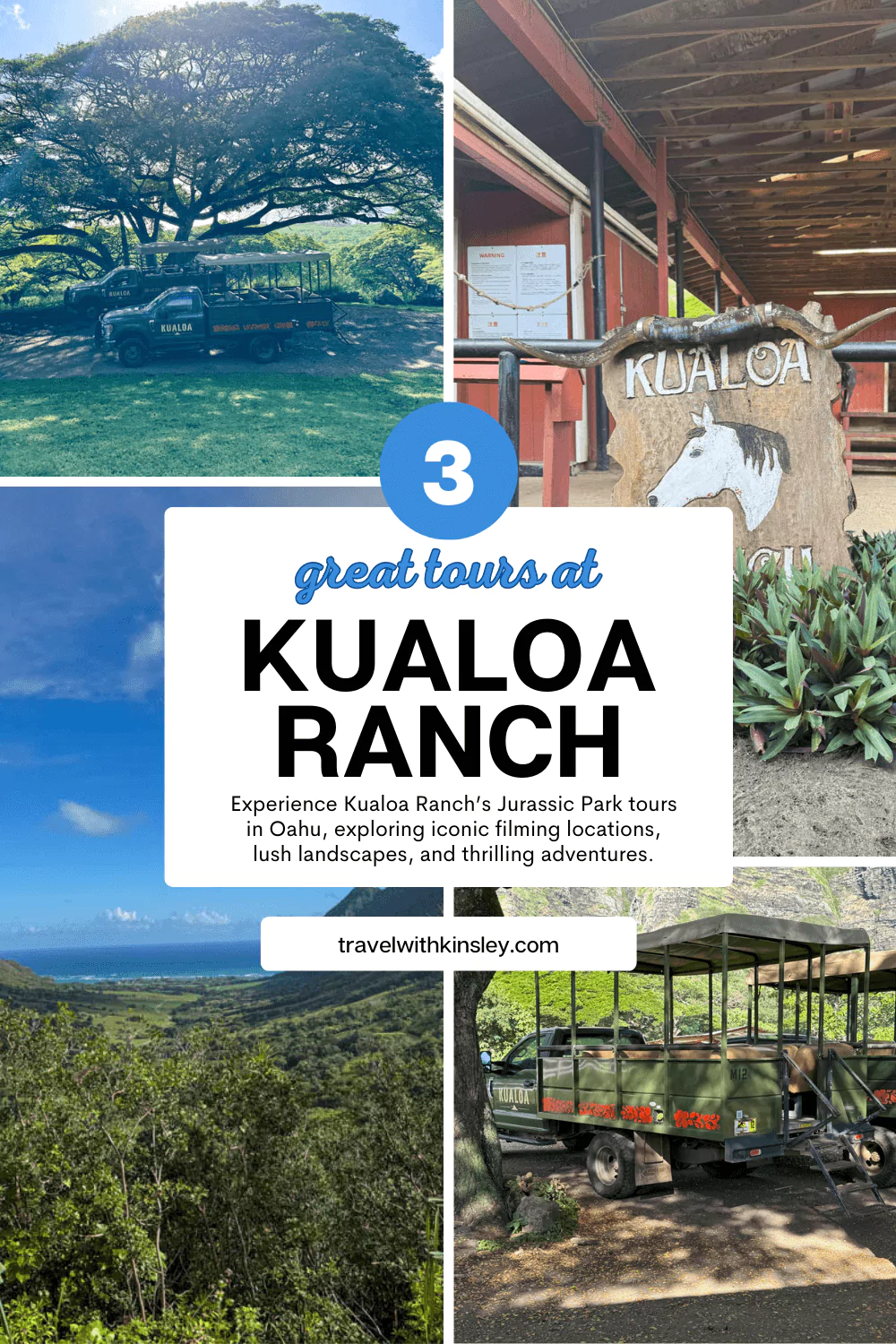 Visiting Kualoa Ranch Pinterest Pin 1