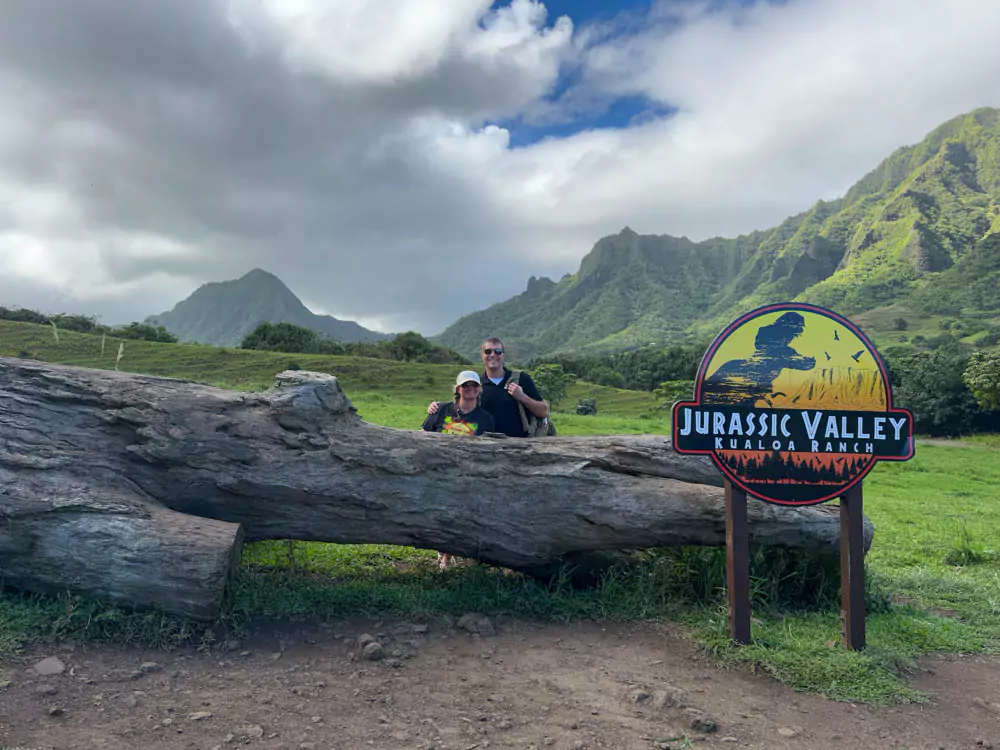 Kualoa Ranch Movie Sites & Ranch Tour 83 Jurassic Valley Katie and Zack