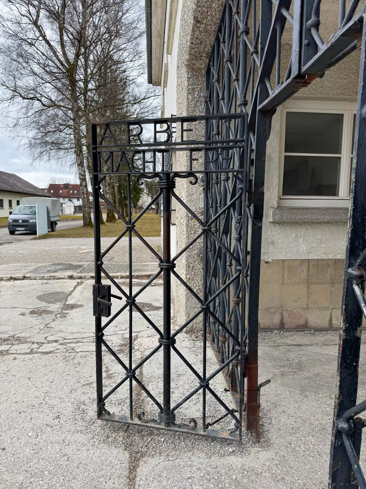 Jourhaus Gate ("Arbeit Macht Frei")