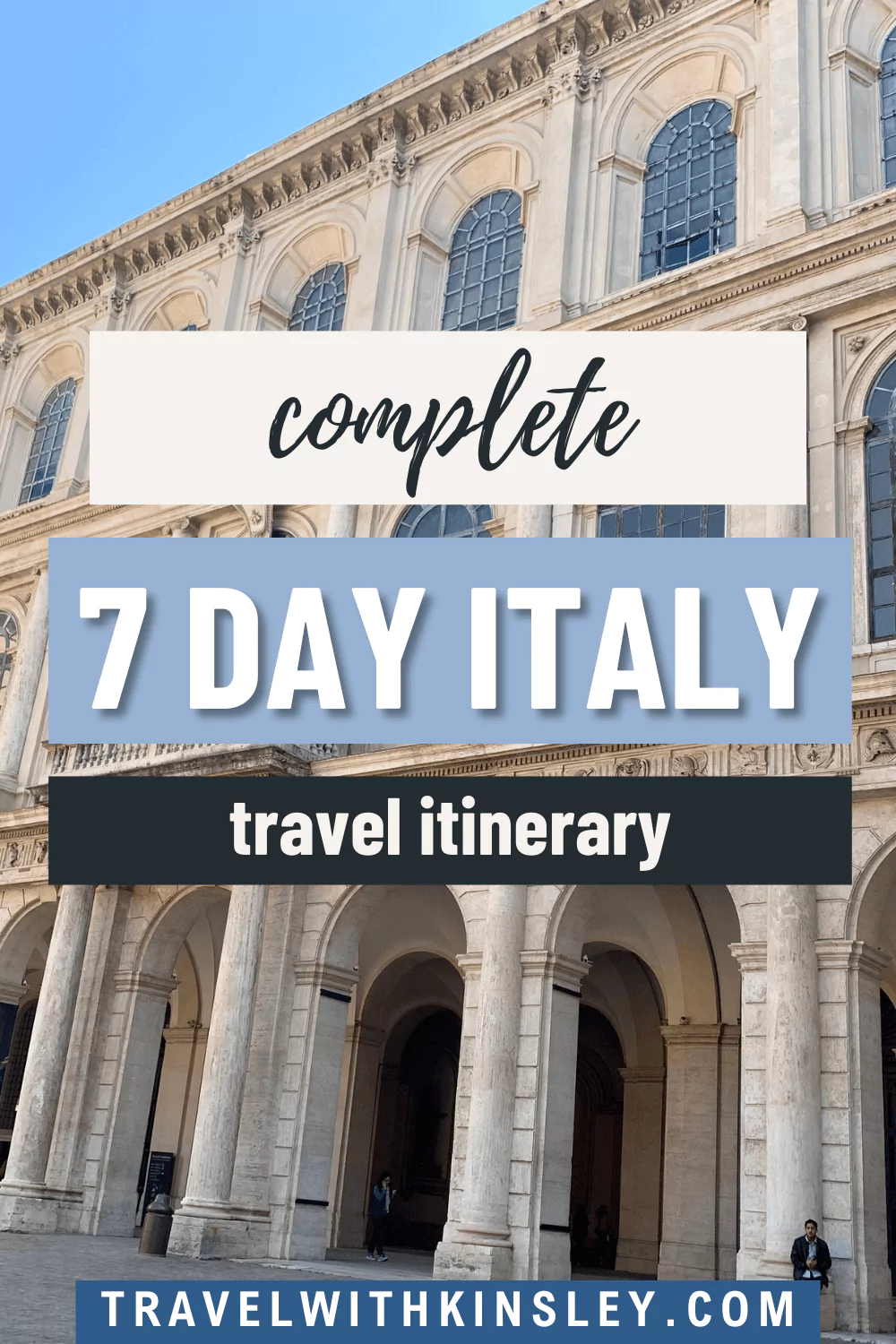 7 Day italy Itinerary pin 2
