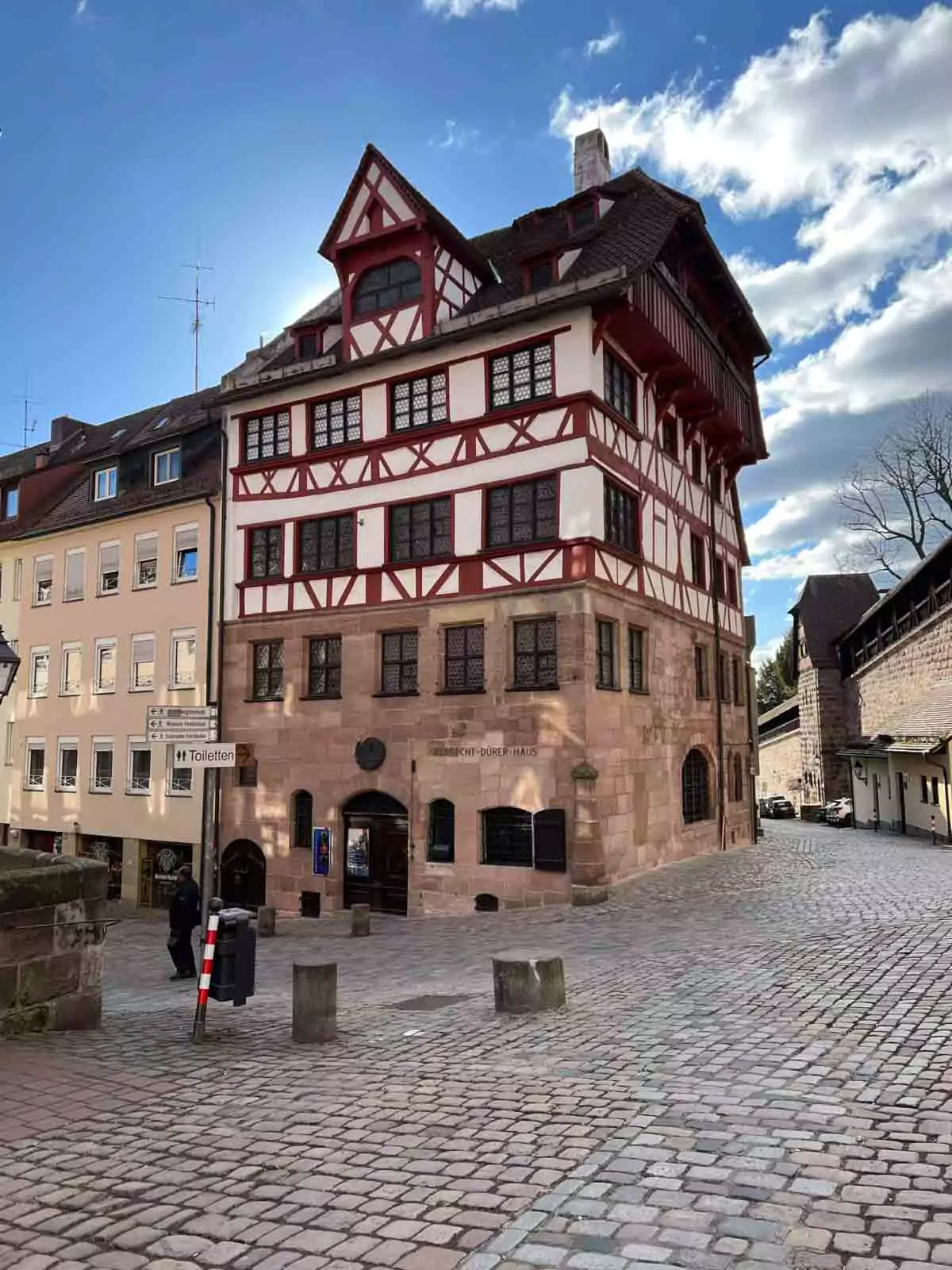 Albrecht Dürer’s House in Nuremberg, a half-timbered 15th-century home turned museum, showcasing the life and works of the Renaissance artist.