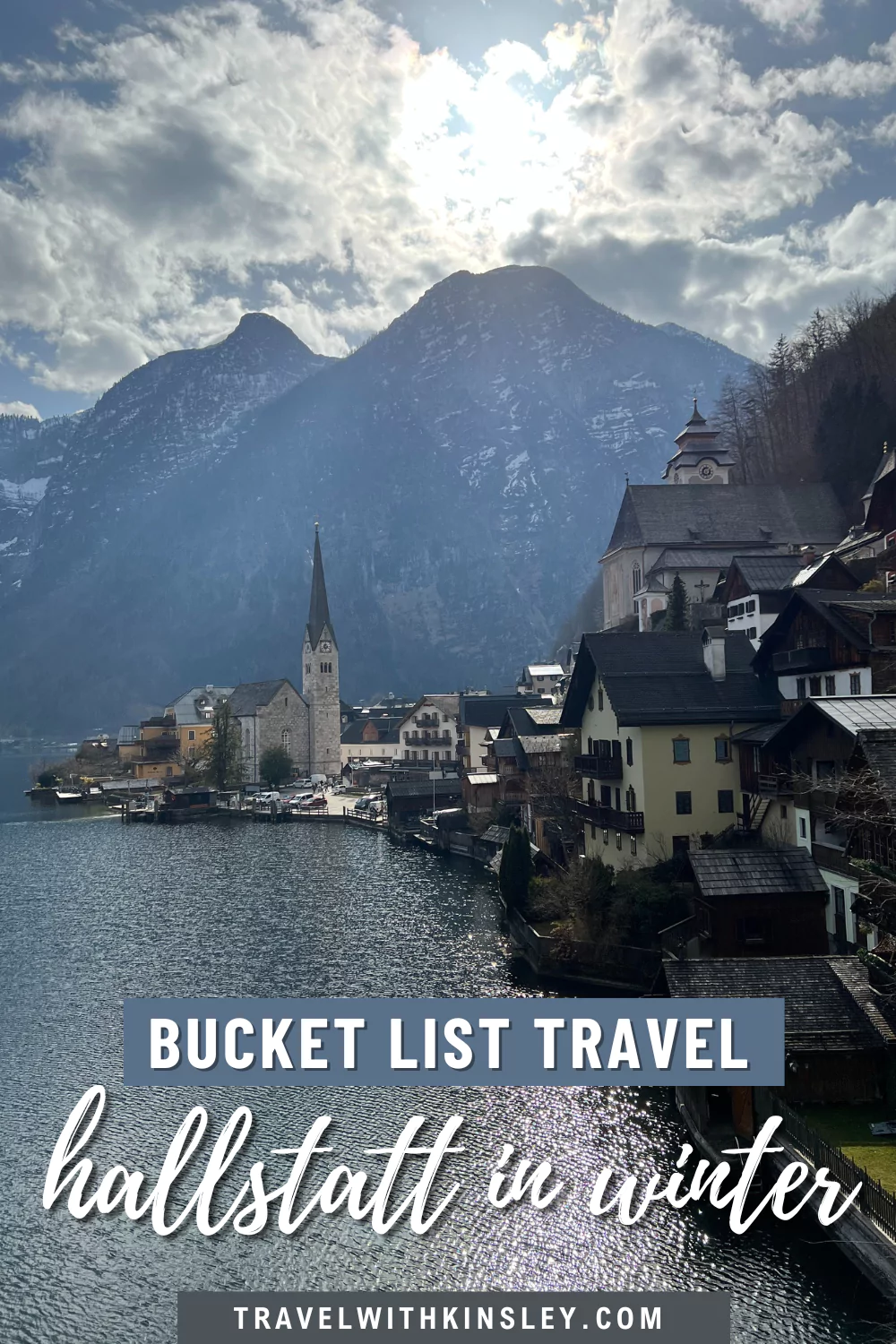 Visiting Hallstatt in Winter Pinterest Pin 2