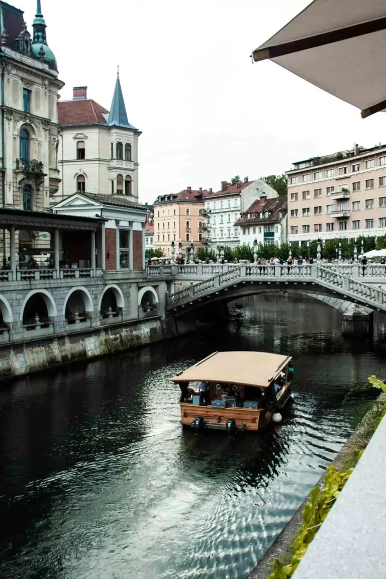 Boat on the Ljubljana River