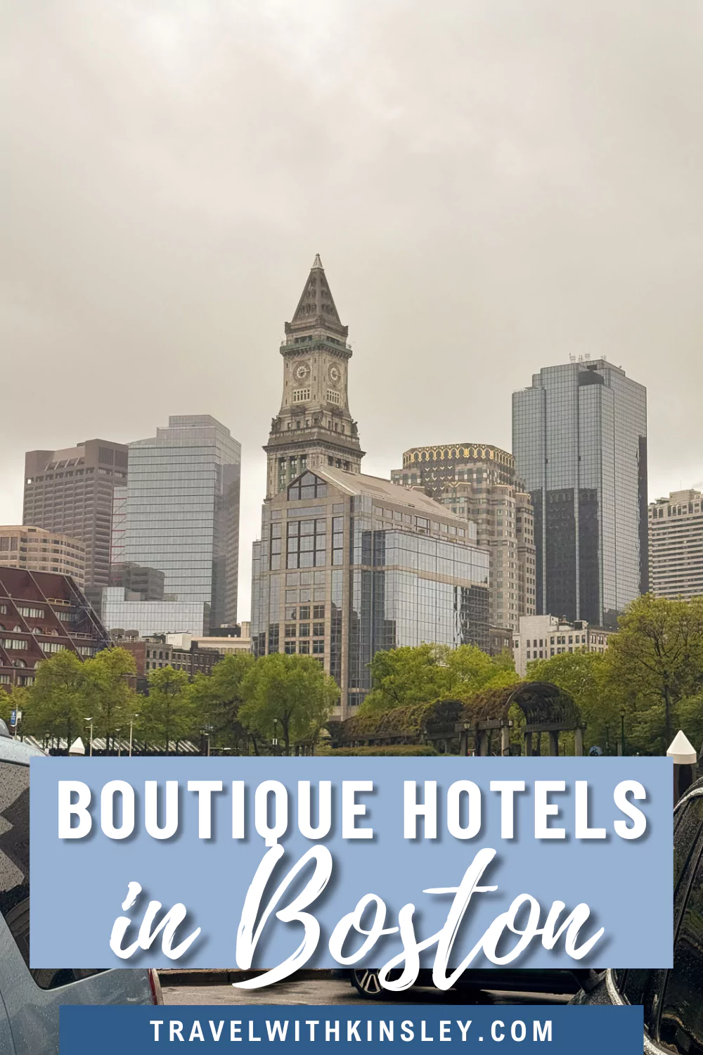 Top-rated boutique hotels in Boston Pinterest Pin 1
