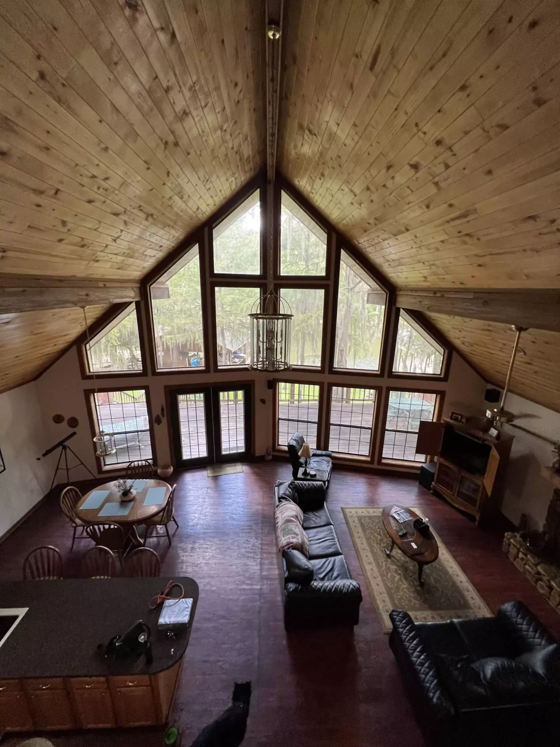 Airbnb Serenity House view from loft