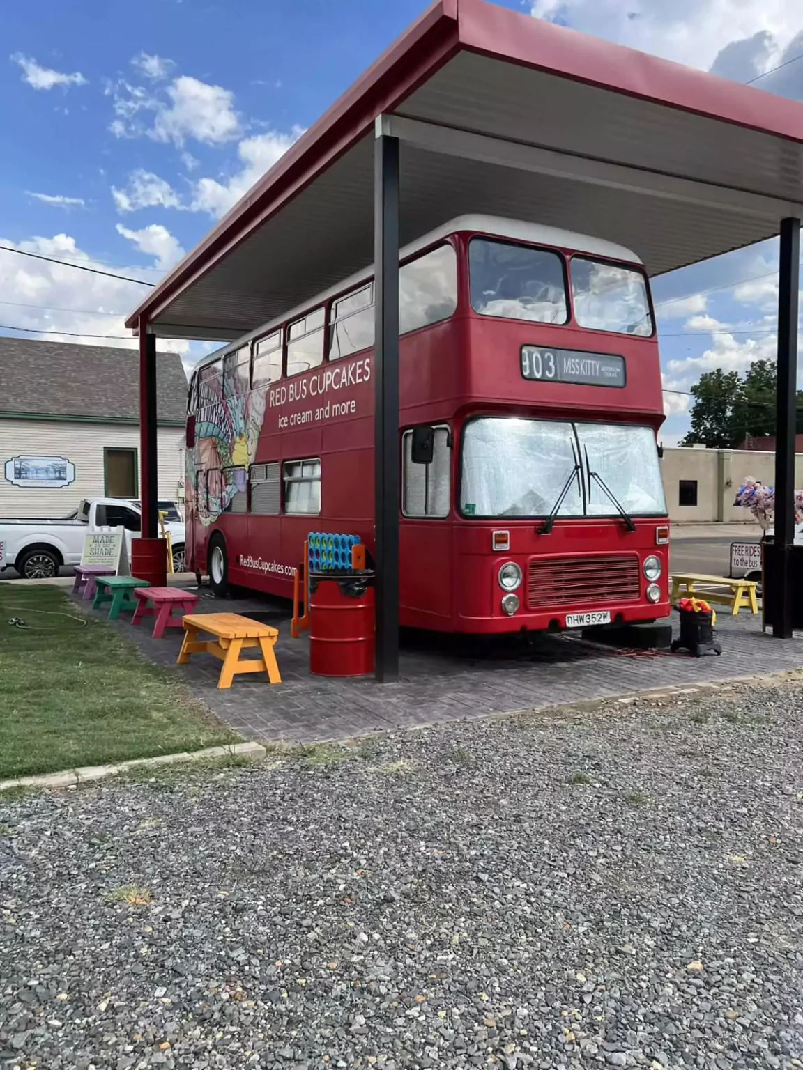 Red Bus Cupcakes