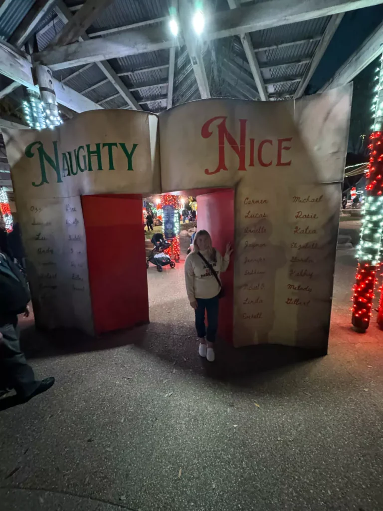 Dallas Zoo Lights Naughty or Nice List