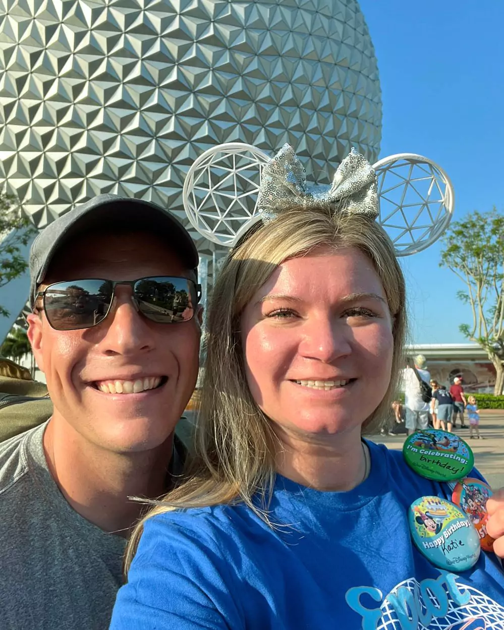 Katie and Zack Drinking Around the World at Epcot