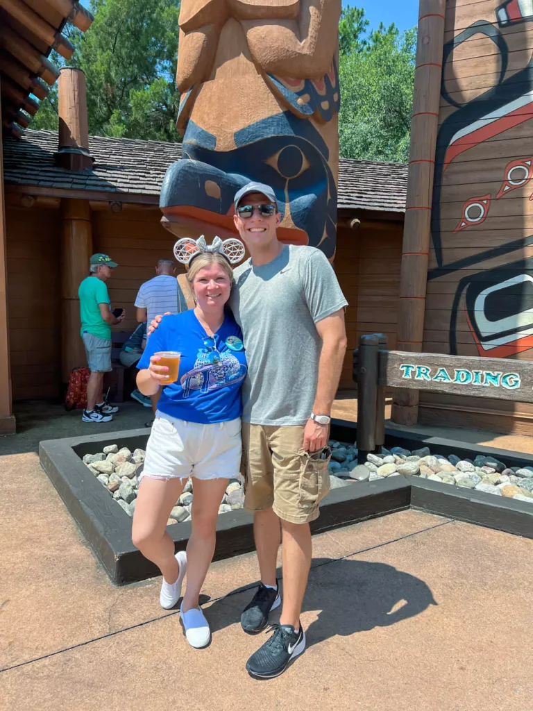 Katie and Zack having Beer in Canada