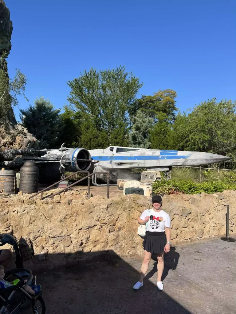 Katie at Star Wars ride at Disney Hollywood Studios