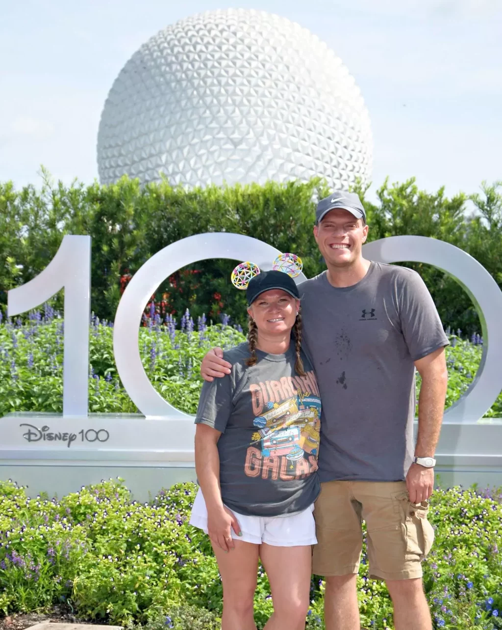 Katie and Zack at Epcot