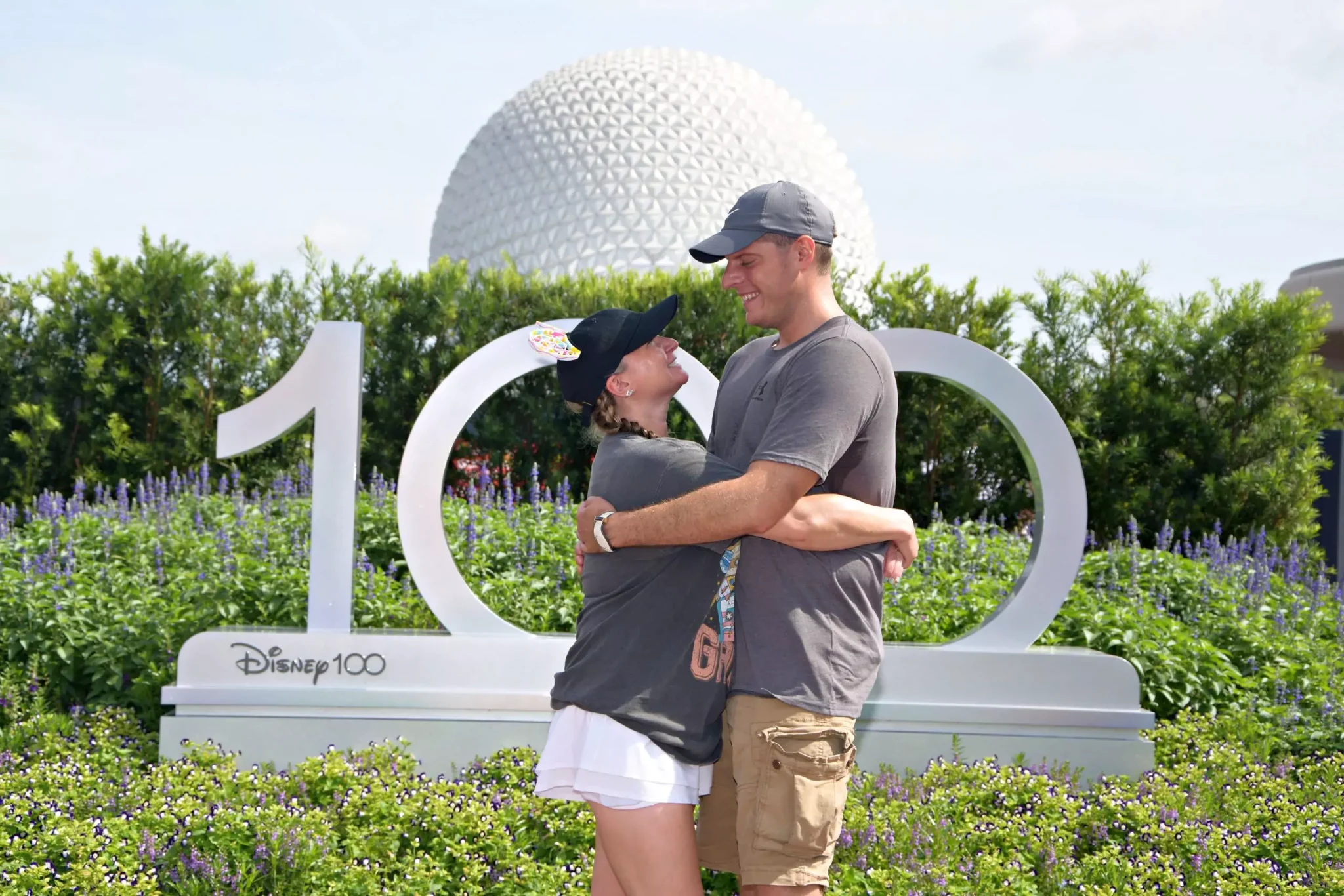 Katie and Zack at Epcot 100 Anniversary
