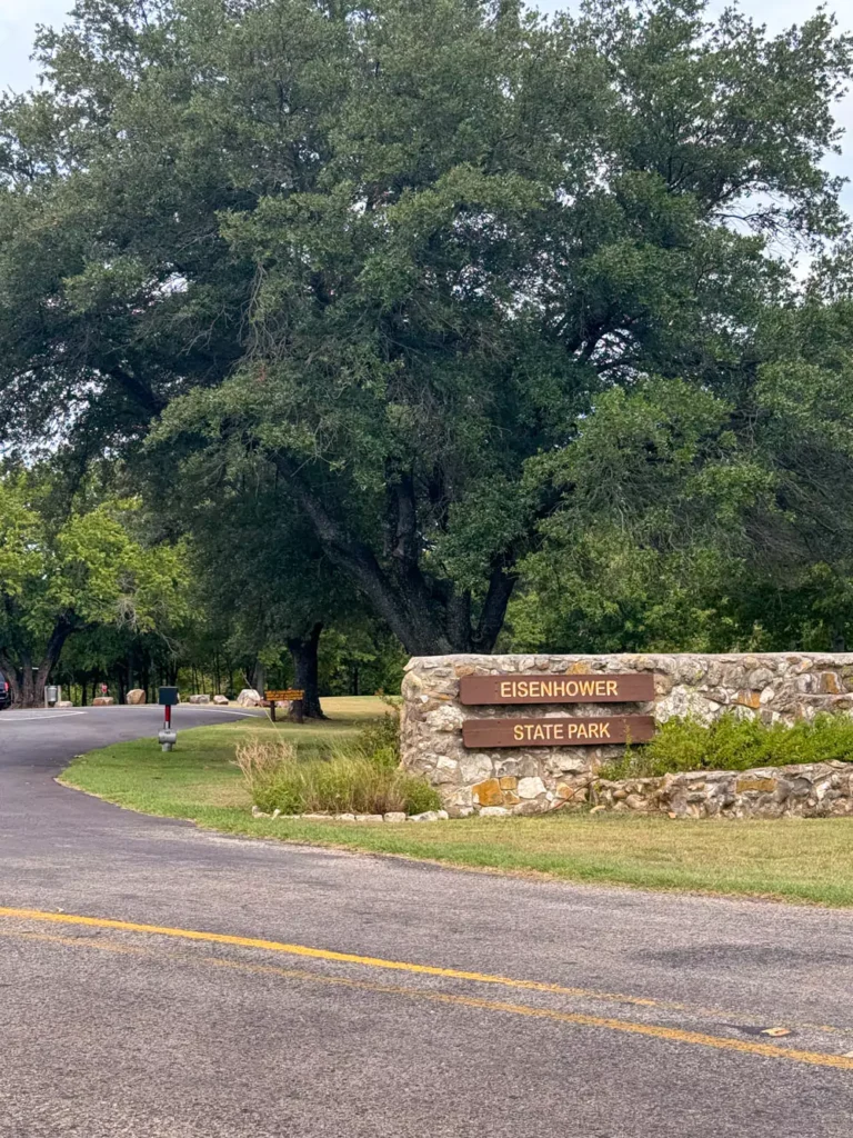 Eisenhower State Park Entrance Sign