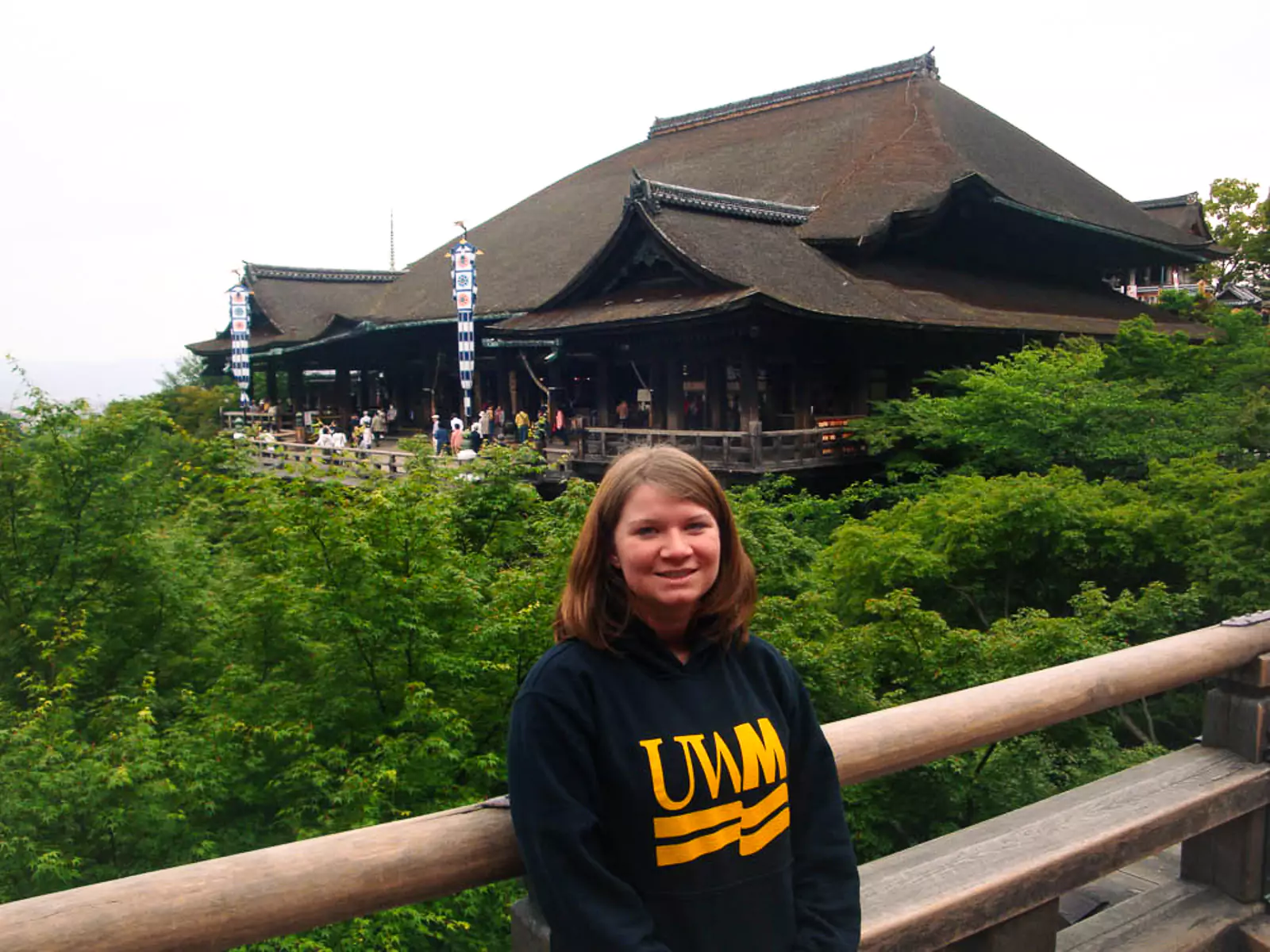 Katie at Kiyomizu-dera