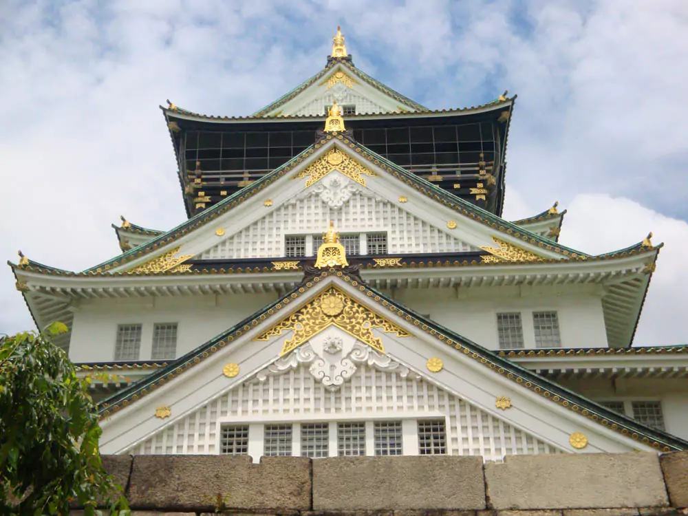 Osaka Castle top up close