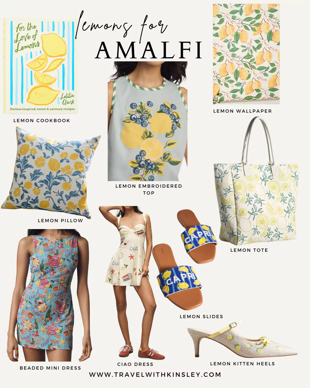 Lemons for Amalfi collage