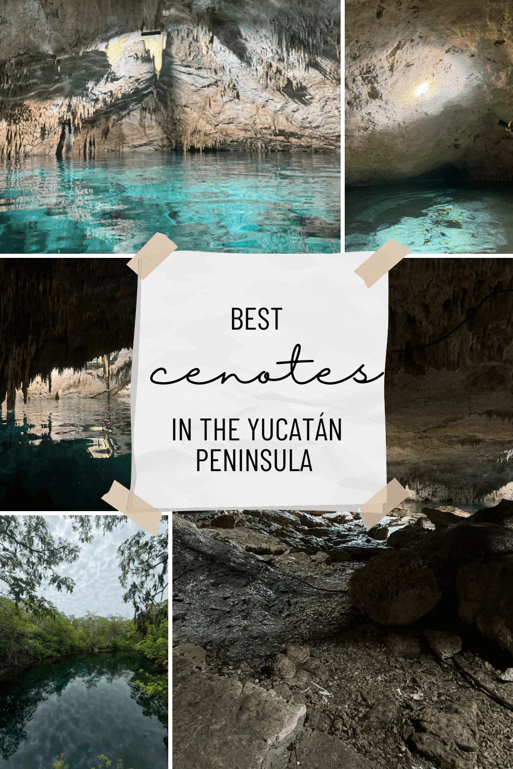 best Cenotes in the Yucatán Peninsula pinterest pin 1