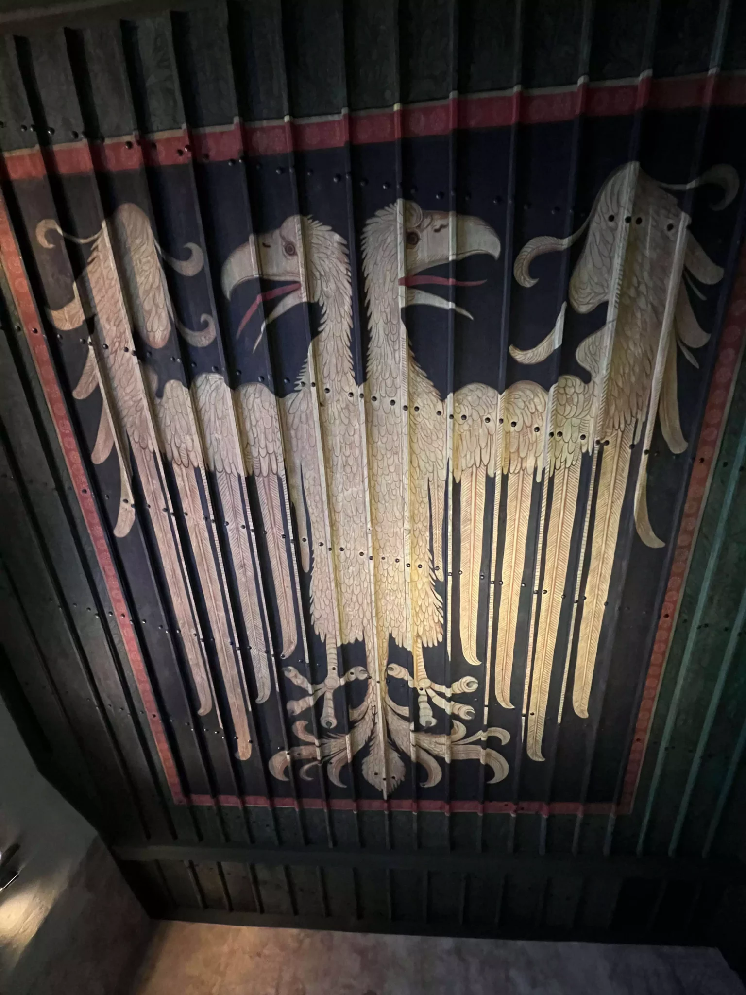 ceiling inside the Castle Museum