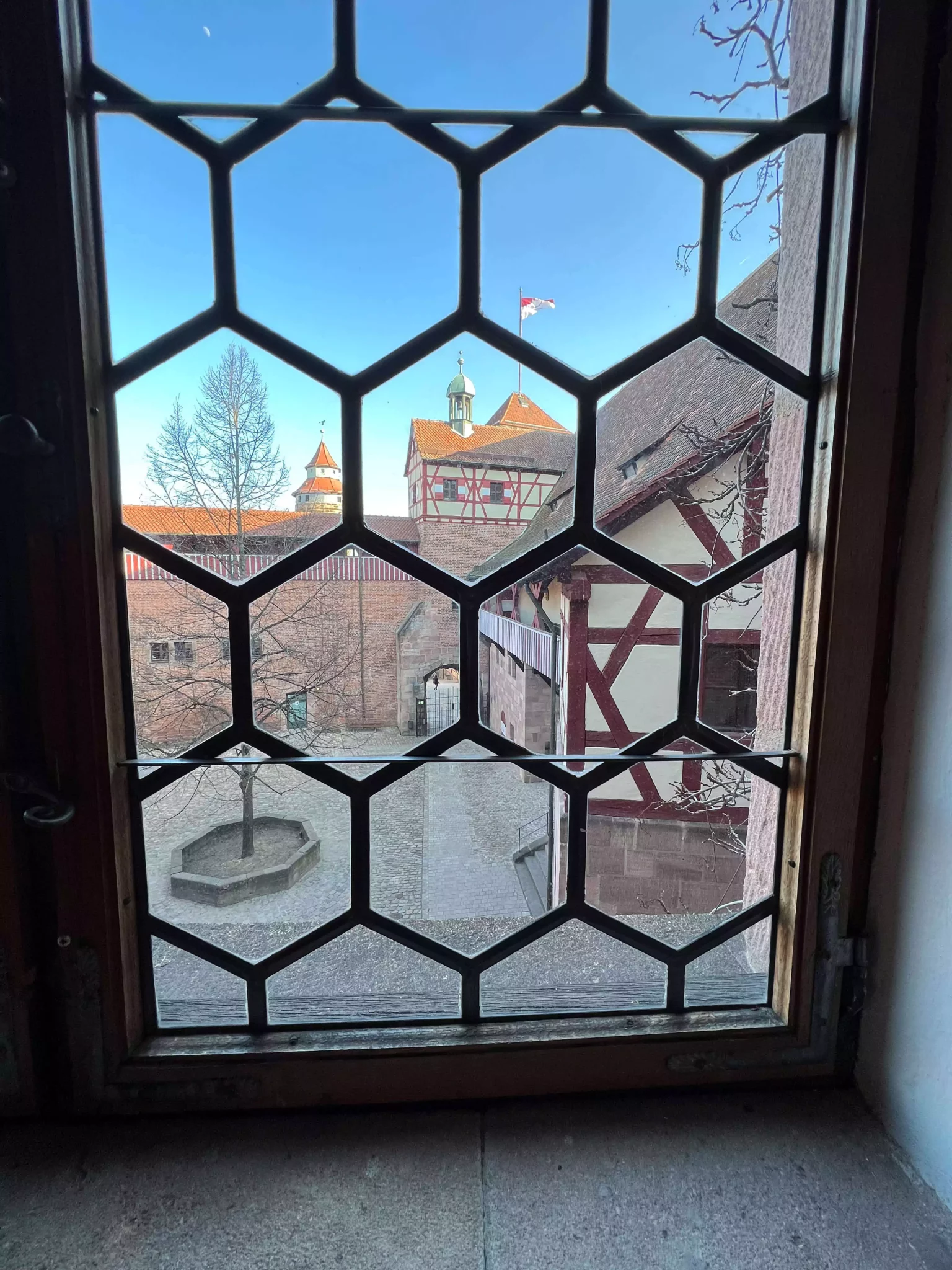 decorative window inside the Castle