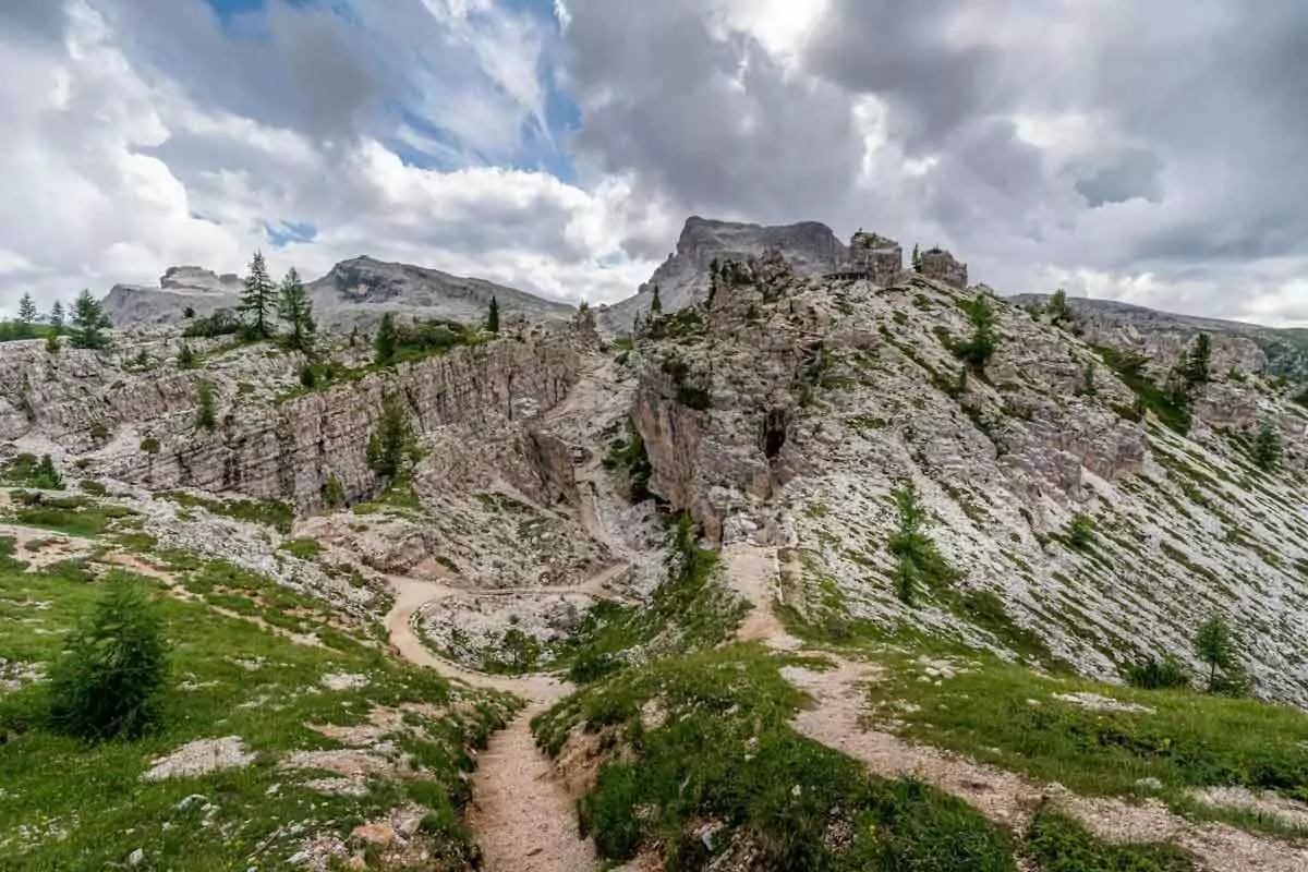 Cortina d’Ampezzo rocky mountains
