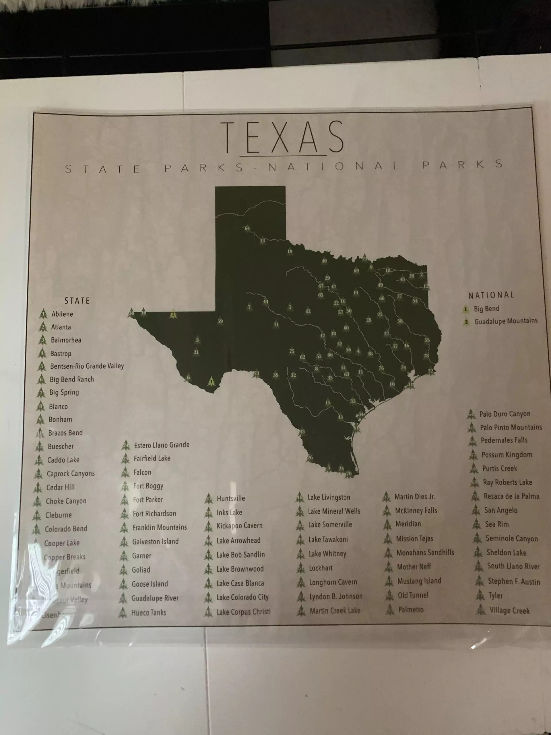Texas State Parks Map