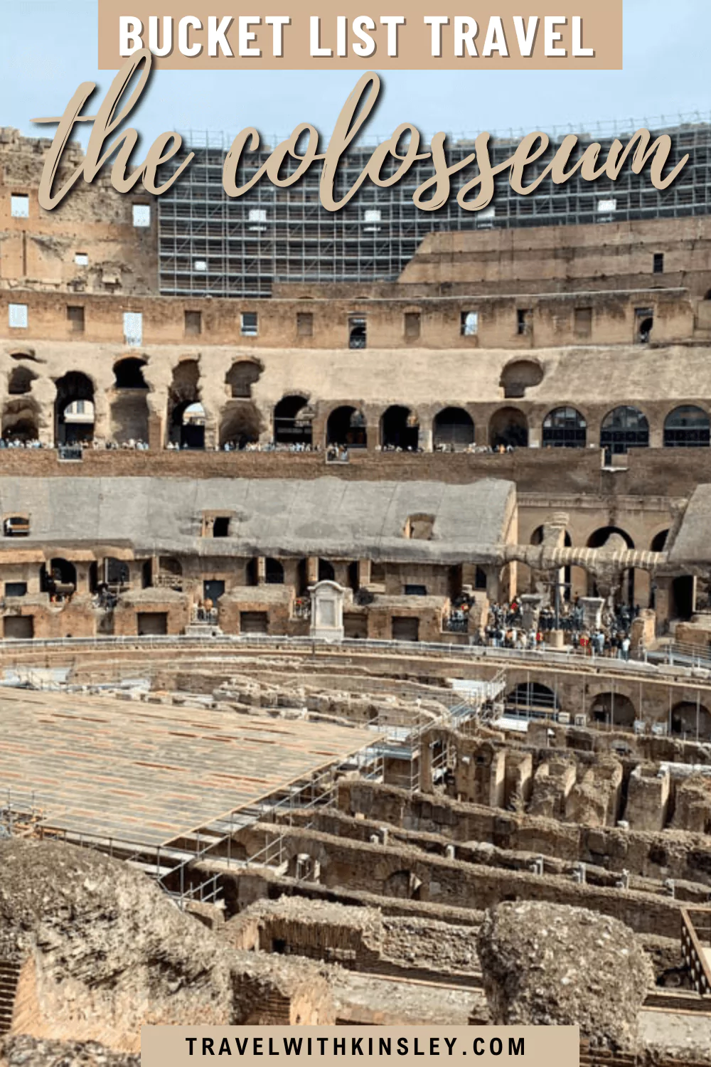 Visiting the Colosseum Pinterest Pin 1
