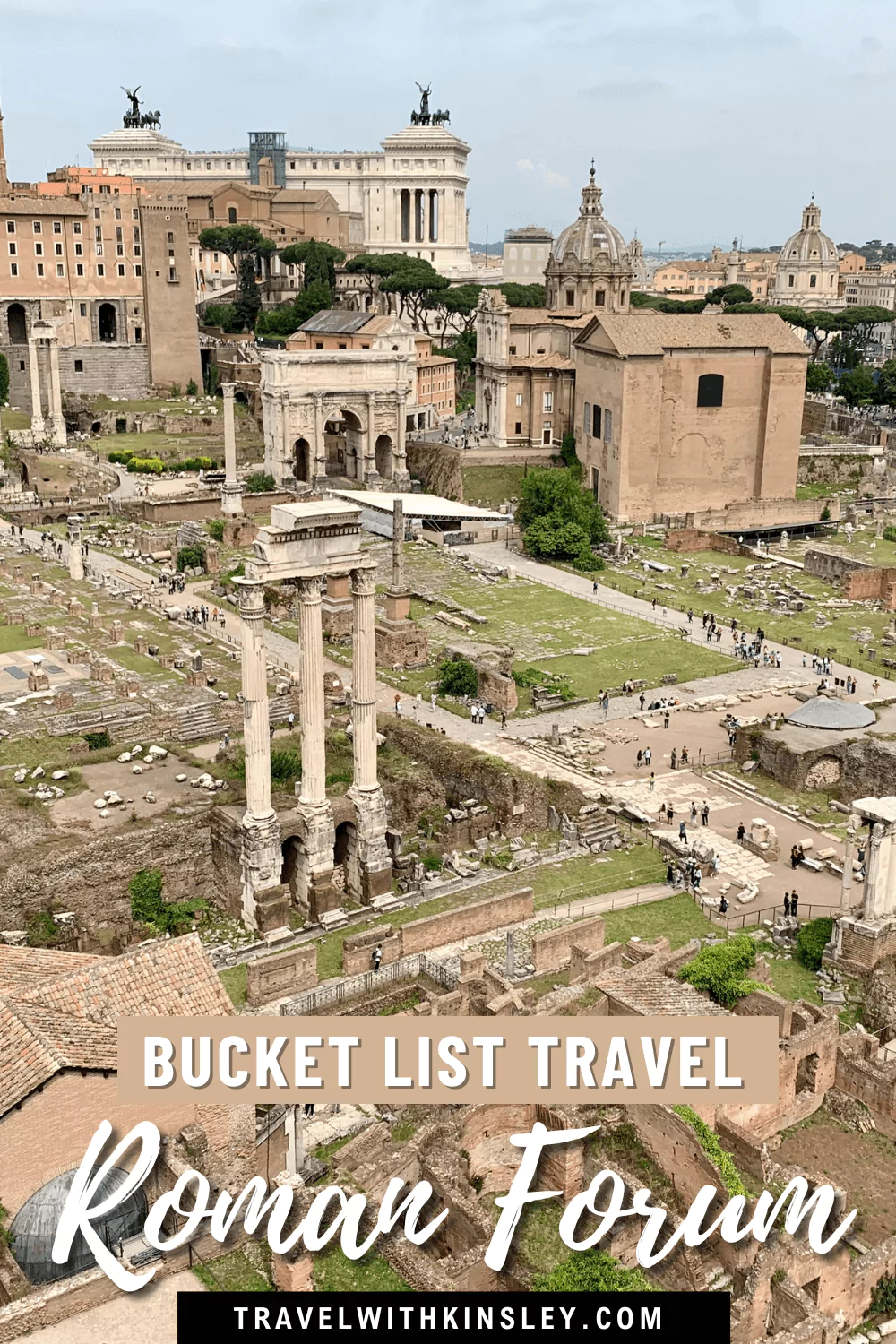 Visiting the Roman Forum and Palatine Hill Pinterest Pin 1