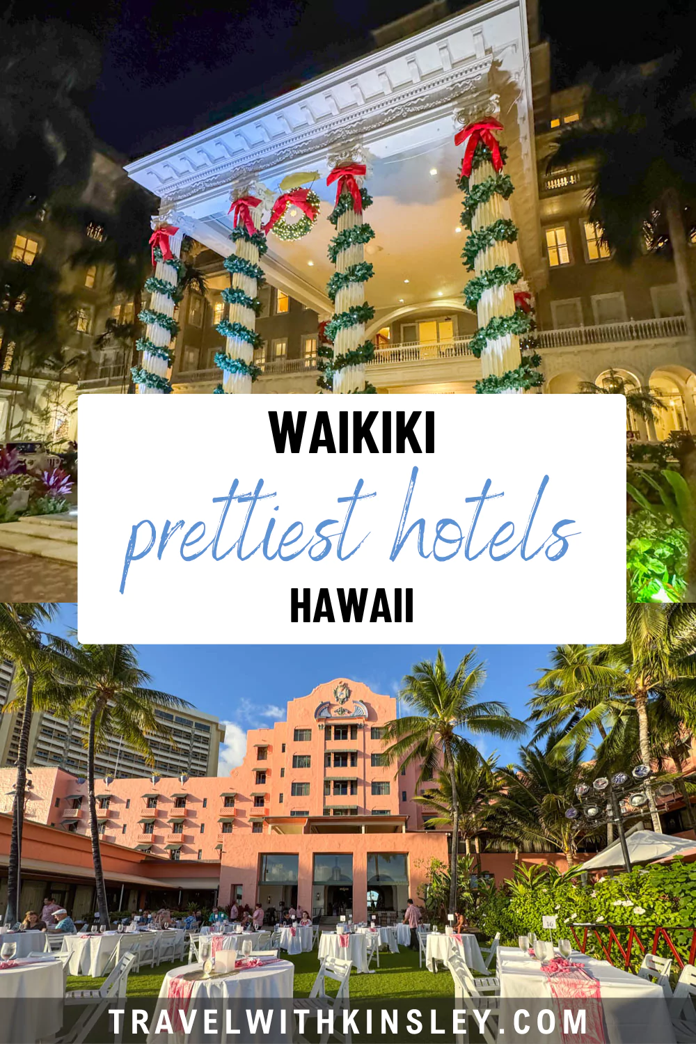 Prettiest Hotels on Waikiki Beach Pin 2